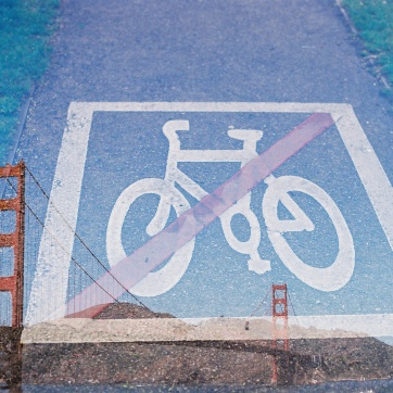 No bikes on bridge