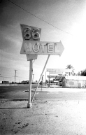 66 Motel in B&W